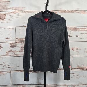 NWT Ulvang Rav Wool Sweater Grey Zip Unisex Size Small